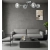 Plafon chromowany szklany 4-punktowy 2211/4 z serii ARES - Lampy Elem